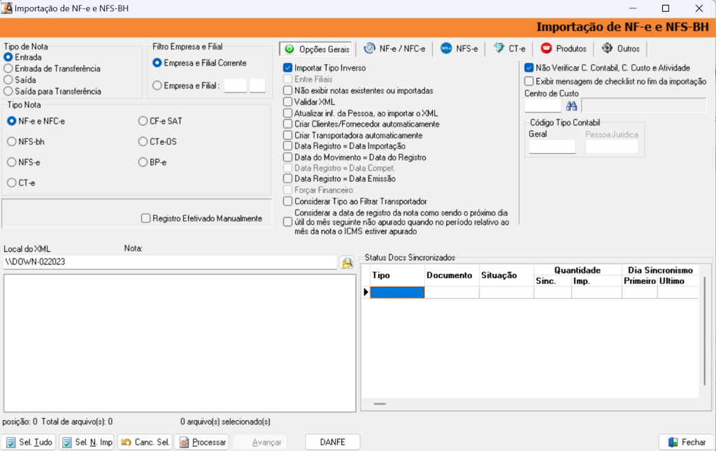 Manual Nota Fiscal Destinadas – Athenas